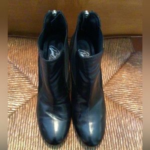 Black Booties (Half Leather, Half Suede)